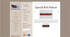 Desktop Screenshot of customwesternbelts.com